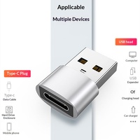 Cable Adaptador OTG Tipo C Hembra a Macho, Portátil, Dorado, para Carga de Coche, Transmisión de Archivos Móviles