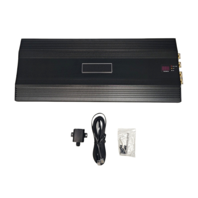 High Quality 18000W Mono Car Audio Amplifier Digital Class D Heavy Bass Mono Block Amp with Bass Remote Control Audio Amplifier