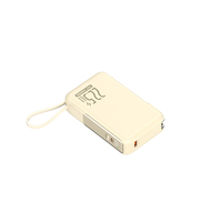 Mini Powerbank 20000mAh Power Banks minces 22.5W Charge rapide Chargeur portable avec adaptateur secteur et câble intégré