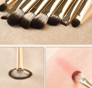 Nuevos productos 5 estrellas Comentarios 14 piezas Juego de brochas de maquillaje de neón Muestra gratis Logotipo personalizado Sin logotipo Pinceles de maquillaje coloridos - Product Image 5