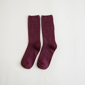 Calcetines <span class=keywords><strong>K40</strong></span> de Color Sólido para Mujer, Tejido de Punto Acanalado, 14 <span class=keywords><strong>Colores</strong></span> Sólidos, 4 Estaciones, Calcetines Básicos Diarios para Mujer - Product Image 5