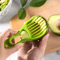2-In-1 Keuken Fruit Snijgereedschap Plastic Multifunctionele Avocadomes Corer Dunschiller Veilig Voor Groenten En Fruit Scheiding