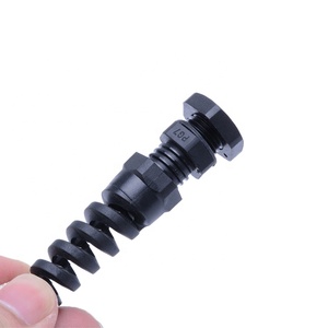 Kabel Gland Spiral Tipped Pg7 Pg13.5 Harga Pabrik Profesional IP68 EPDM Nylon Kabel Gland Plastik Hitam Strain Relief CE IP68 - Product Image 3