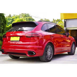 Kit de Carrocería para <span class=keywords><strong>Porsche</strong></span> <span class=keywords><strong>Cayenne</strong></span> <span class=keywords><strong>2011</strong></span>-2017, Modificación de Automóvil, Nuevo Parachoques Delantero con Recortes para Faros Antiniebla y Componentes de Panel de Puerta - Product Image 4