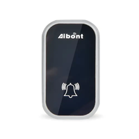 Kinetic Series 2T295-BS Smart Doorbell Conception de surface en verre haute lumière avec horloge et affichage de la température et de l'humidité