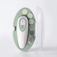 Offre Spéciale : Lime à ongles électrique pour bébé, coupe-ongles rechargeable sécurisé, tondeuse à ongles douce avec lumière nocturne et 7 têtes de ponçage