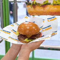 Papier d'emballage alimentaire pour hamburgers, écologique, jetable, résistant à la graisse, biodégradable, recyclable, qualité alimentaire