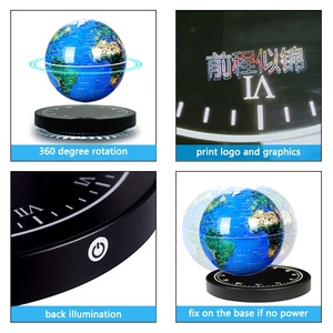 8 Inch 20cm Suspended Rotating World Led <b>Light</b> Earth Magnetic Levitation Floating Globe - Product Image 4