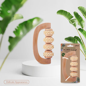 Rodillos sinápticos de mano de madera estimulan los puntos de acupuntura a través del balanceo para promover la circulación - Product Image 3