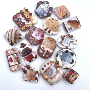 ลูกปัดเจลลี่แคทแบบเจาะรู พิมพ์ลายสองด้าน สำหรับทำสายคล้องโทรศัพท์มือถือ ปากกา และพวงกุญแจ - Product Image 3