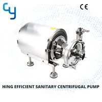 Pompe à eau centrifuge verticale sanitaire hygiénique d'acier inoxydable pour la nourriture, boisson, traitement de vin