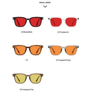 Monture 100% TR90 anti-lumière bleue, noire, unisexe, verres orange, forme carrée, légère, vente en gros, mode, haute qualité, OEM, blocage de la lumière bleue - Product Image 2