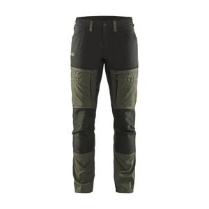 BLAKLADER - 145618454599C148 Pantalon de service stretch Vert olive foncé/Noir-PANTALON DE TRAVAIL EAN 7330509650882 - Product Image 1