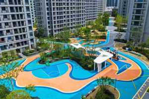 Độ đàn hồi cao EPDM hạt cao su màu chống trượt sàn thể thao cho sân bóng bàn nhà máy bán hàng trực tiếp thể thao - Product Image 5