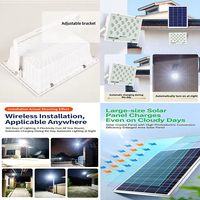 Nouveaux modèles de projecteurs solaires - Éclairage extérieur étanche IP67 pour jardin, projecteurs solaires LED 100W et 200W