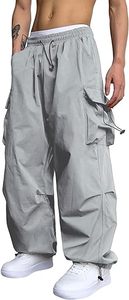 <span class=keywords><strong>Pantaloni</strong></span> da <span class=keywords><strong>uomo</strong></span> con lacci larghi con lacci casual con paracadute - Product Image 5