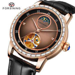 Forsining-reloj mecánico automático para hombre, nuevo diseño, Moonphase, con logotipo personalizado - Product Image 3