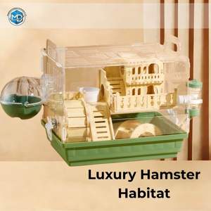 <span class=keywords><strong>Cage</strong></span> <span class=keywords><strong>à</strong></span> hamster en bois massif, résistante aux rongeurs, grande villa avec boîte d'alimentation pour hamster doré, fabriquée en Chine - Offre Spéciale - Product Image 3