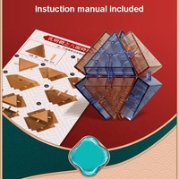Jouets de casse-tête stimulants pour enfants : Cubes de puzzles 3D éducatifs, jeux de casse-tête imbriqués, casse-tête Luban pour test d'intelligence