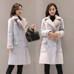 Winter <strong>Jacket</strong> <strong>Women</strong> Plus Size Clothing for <strong>Women</strong> Warm <strong>Velvet</strong> Thicken Faux Long Coats Parkas Female Double Breasted <strong>Jackets</strong> - Product Image 3