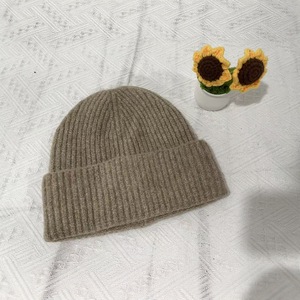 Gorro de punto de mezcla de lana, cálido, resistente al viento, plegable, informal, para hombre, otoño e invierno, aislamiento térmico, estilo adulto - Product Image 4
