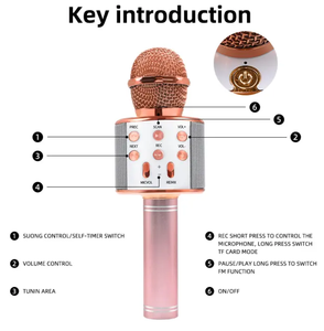 Micrófono Inalámbrico para Karaoke, Altavoz Profesional, Micrófono de Mano, Reproductor, Grabador de Canto - Product Image 6