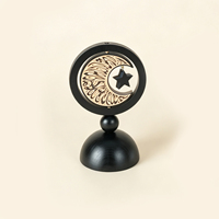 Décoration de table ronde en bois, lune et étoile, Ramadan, ornement de fête islamique de qualité supérieure, cadeau parfait pour la maison musulmane, festival de l'Aïd
