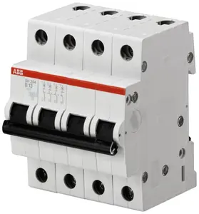 MCB SH204-B6 Miniature Circuit Breaker - 4 p-b-6 A