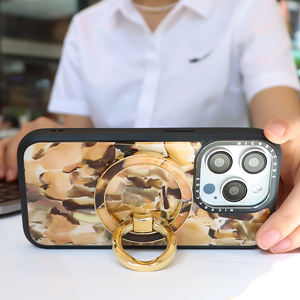 Support de téléphone portable en nacre dorée - Product Image 5