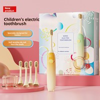 Cepillo de Dientes Eléctrico Magnético para Niños, Económico, Resistente al Agua, con Cerdas Suaves, Batería Recargable, 30 Días de Autonomía