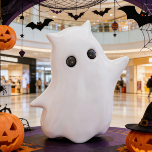 Escultura de <span class=keywords><strong>Fantasma</strong></span> de Halloween Personalizada, Ecológica, de Fibra de Vidrio, para Decoración de Centros Comerciales, Eventos y Exhibiciones Festivas - Product Image 1