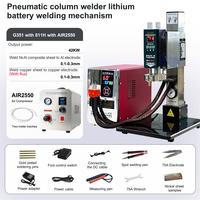 Nouvelle machine de soudage à colonne intégrée, soudeuse à impulsions pneumatiques Glitter, alimentation CC, soudeuse à points unique, compresseur d'air, marque LY