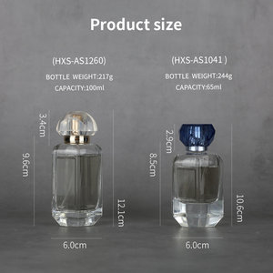 Eric 65ml 100ml Flacon de <span class=keywords><strong>parfum</strong></span> transparent de luxe en verre avec boîtes, flacon de <span class=keywords><strong>parfum</strong></span> rechargeable - Product Image 2