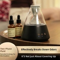 Diffuseur d'huiles essentielles sans alcool, rechargeable, sans fil, pour bois et verre, réglable, automatique, pour diffusion d'encens et d'huiles pures