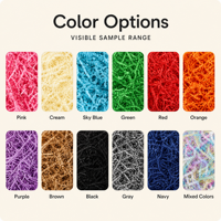Papier de soie crépé en raphia vierge 17 g/m² résistant à la graisse, 100 g/sac, pour emballage cadeau de mariage et bonbons, vente en gros