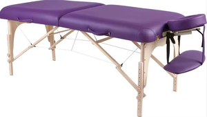 Fabrika doğrudan sıcak satış kirpik yatak masaj yatağı ahşap taşınabilir katlanabilir masaj masası delik ile - Product Image 4