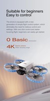 Drone pliable de bonne qualité à prix abordable avec écran 4K, contrôleur, longue autonomie, moteur brushless, flux optique, ESC, photographie aérienne