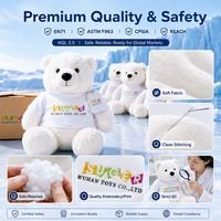 Fabricant de jouets en peluche personnalisés, ours polaire en peluche OEM, ours en peluche pour enfants, cadeau, promotion de Noël en magasin de détail