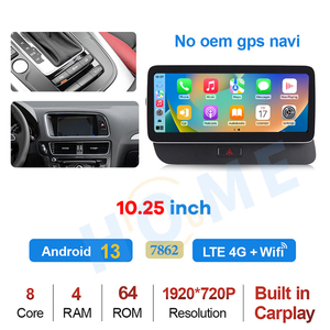 Nhà Máy Giá Android13 Carplay Tự Động 8G + 128G Xe <span class=keywords><strong>Video</strong></span> Người Chơi Đa Phương Tiện Navigation Đài Phát Thanh Xe Máy Nghe Nhạc DVD Cho Audi Q5 2009-2016 - Product Image 6
