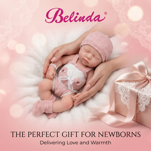 Bambole Reborn <span class=keywords><strong>Belinda</strong></span> 13 Pollici in Silicone, Bambole Realistiche per Bambini, Set Regalo Neonato in Silicone Morbido, Bambole Realistiche - Product Image 3