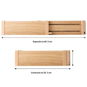 Séparateur de <span class=keywords><strong>tiroir</strong></span> en bois, télescopique intégré sans ressort, pliable, en <span class=keywords><strong>plastique</strong></span> ABS, organisateur de vêtements flexible - Product Image 3