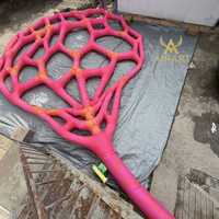 Ballon publicitaire géant gonflable personnalisé en forme de couronne d'arbre de 7,4 m de long, en maille, pour décoration de parc et affichage sur pelouse