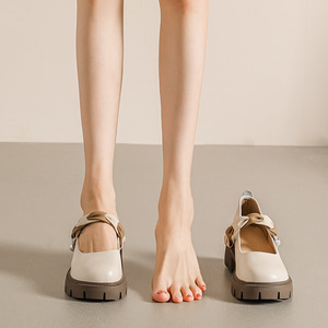 Zapatos <span class=keywords><strong>de</strong></span> Verano Elegantes Estilo Mary Jane para Mujer, 2024, Suela Gruesa, Diseño con Perlas, Ligeros, Transpirables, con Plataforma - Product Image 3