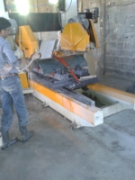 Machine de découpe de bord de dalle en arc YCJ-1500 (II) pour le face avant de la dalle en arc