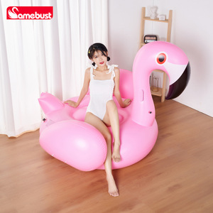 Samebust Pink Flamingo Inflatable Float PVC Water <b>Toy</b> For Pool Resort Outdoor Use - Product Image 3