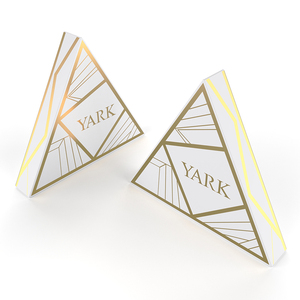 กล่องบรรจุภัณฑ์แบบสามเหลี่ยม CR คุณภาพสูงรุ่นใหม่ ป้องกันเด็กเปิดได้ พร้อมแผ่น EVA/กระดาษเสริม - Product Image 1