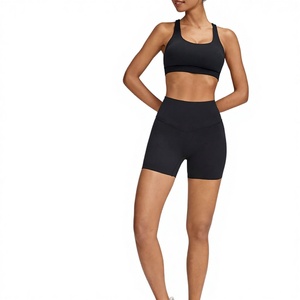 Shorts de yoga taille haute pour femmes, style athlétique, personnalisables, toucher doux, respirants, séchage rapide, pour l'impression de logo - Product Image 1