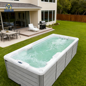 Piscina Infinita para Exteriores de Villa a <span class=keywords><strong>Precio</strong></span> de Fábrica, Spa de Acrílico con Personalización Completa, Fabricante de Spas - Product Image 3