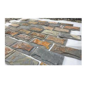 Revêtement mural en <span class=keywords><strong>pierre</strong></span> naturelle <span class=keywords><strong>de</strong></span> schiste rouillé à faible coût pour l'<span class=keywords><strong>extérieur</strong></span> et l'intérieur - Product Image 6