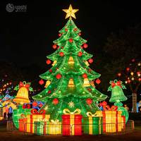Décoration de renne rougeoyante faite à la main de qualité supérieure-Lanterne de renne LED pour décoration extérieure de Noël e